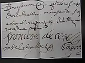 signature de Françoise de Cezelli
