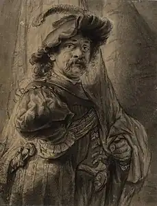 Version de Ferdinand Bol, dessin d'après Rembrandt, vers 1636, legs de Richard Payne Knight, British Museum.