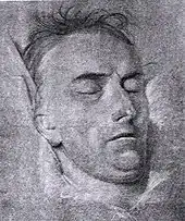 Schiller sur son lit de mort, 1805.
