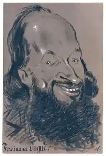 Caricature de Ferdinand Dugué par Nadar.