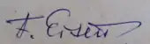 signature de Ferdinand Eisen