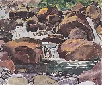 Ruisseau de montagne près de Champéry (1916), musée des Beaux-Arts de Winterthour.