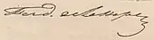 signature de Ferdinand de Lesseps