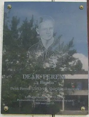 Ferenc Deák plaque
