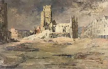 Le Beffroi d'Arras (1917), Dublin, Galerie nationale d'Irlande.