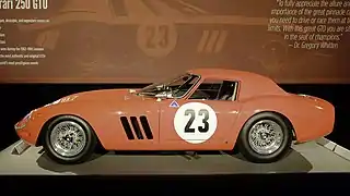 Ferrari 250 GTO, numéro de série 3413GT présentée lors des enchères RM Sotheby's de 2018 à Monterey.