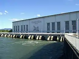 Centrale hydroélectrique de Fessenheim en 2009.