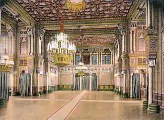 La salle des banquets en 1900 (intérieur)