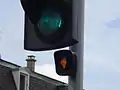 Le feu « losange » permet le passage du feu tricolore au vert.