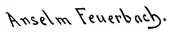 signature d'Anselm Feuerbach