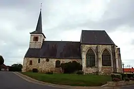 L'église, dans son environnement « valorisé ».