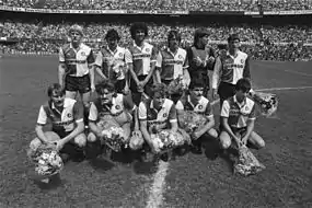 Joueurs de Feyenoord en 1984.