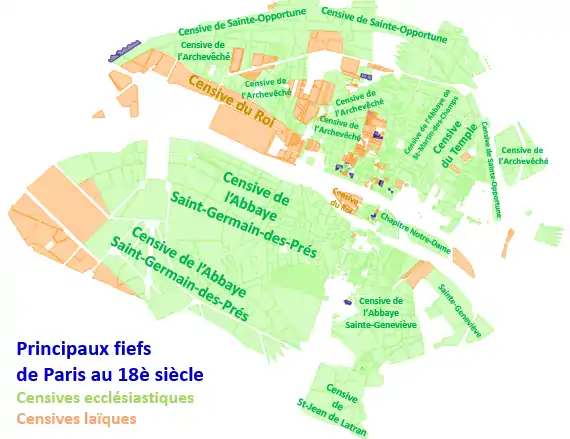 Les seigneuries de Paris au XVIIIe siècle