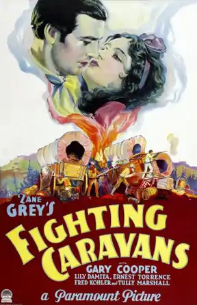 Description de l'image Fighting Caravans 1931 Poster.jpg.