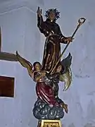 Statue de Saint Pierre Regalado, église du Salvador de Valladolid.