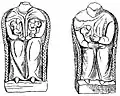 Figurines gallo-romaines en terre cuite, représentant probablement Cybèle ou Vénus, trouvées dans la palud de Tréguennec par Armand René du Châtellier en 1855.
