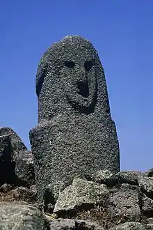 Statue-menhir de Filitosa IX (groupe corse).