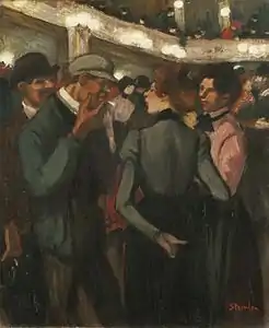 Filles et souteneurs au Moulin Rouge, Buenos Aires, musée national des beaux-arts d'Argentine.