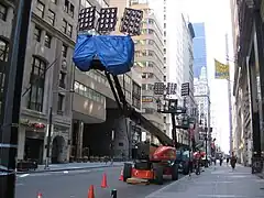 Tournage du film à Broadway