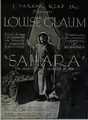 Louise Glaum à l'affiche de "Sahara" 1919
