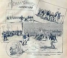 Finale du premier championnat de France de rugby à XV en 1892.