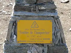 La Fenêtre de Champorcher, après les 115 premiers kilomètres.