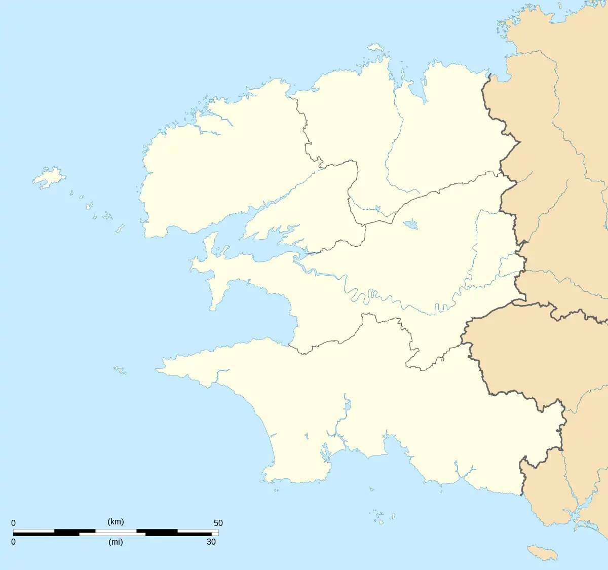 voir sur la carte du Finistère