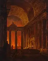 Hubert Robert - Incendie à Rome