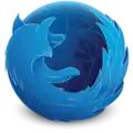 Logo de la version de développement Firefox Developer Edition de 2014 à 2017