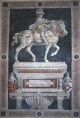 Niccolo da Tolentino représenté par Andrea del Castagno, Santa Maria del Fiore, Florence