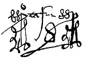 signature de Pedro Tafur