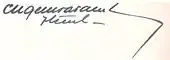 signature de Pedro Eugenio Aramburu