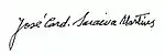 Signature de José Saraiva Martins