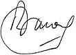 Signature de Reynaldo Bignone