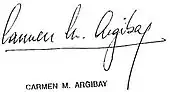 signature de Carmen Argibay