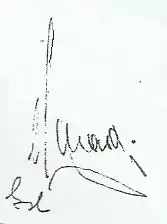 signature d'Eduardo Lonardi