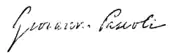 signature de Giovanni Pascoli