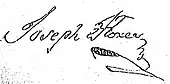 signature de José Felipe Flores