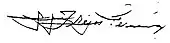 signature de José Joaquín Trejos Fernández