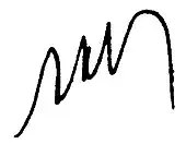 signature de Mario Echandi Jiménez