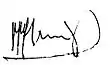Signature de Miguel Ángel Rodríguez Echeverría