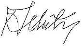 signature de Álvaro Mutis