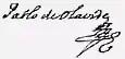 signature de Pablo de Olavide