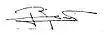 Signature de Rafael Ángel Calderón Fournier