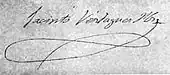 signature de Jacint Verdaguer