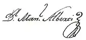 signature de Manuel Alberti