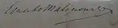 signature d'Ernest Malinowski