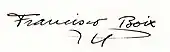 signature de Francesc Boix