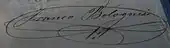 signature de Francisco Bolognesi