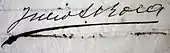 signature de Julio Argentino Roca